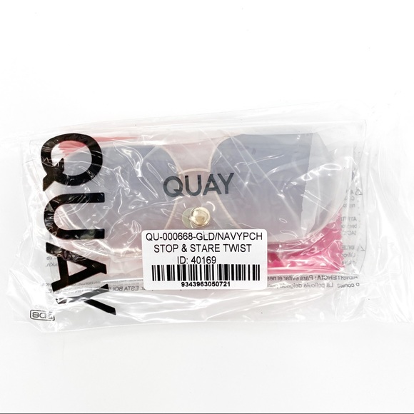 Quay x Chrissy Stop & Stare Twist Sunglasses Gold - Picture 5 of 6